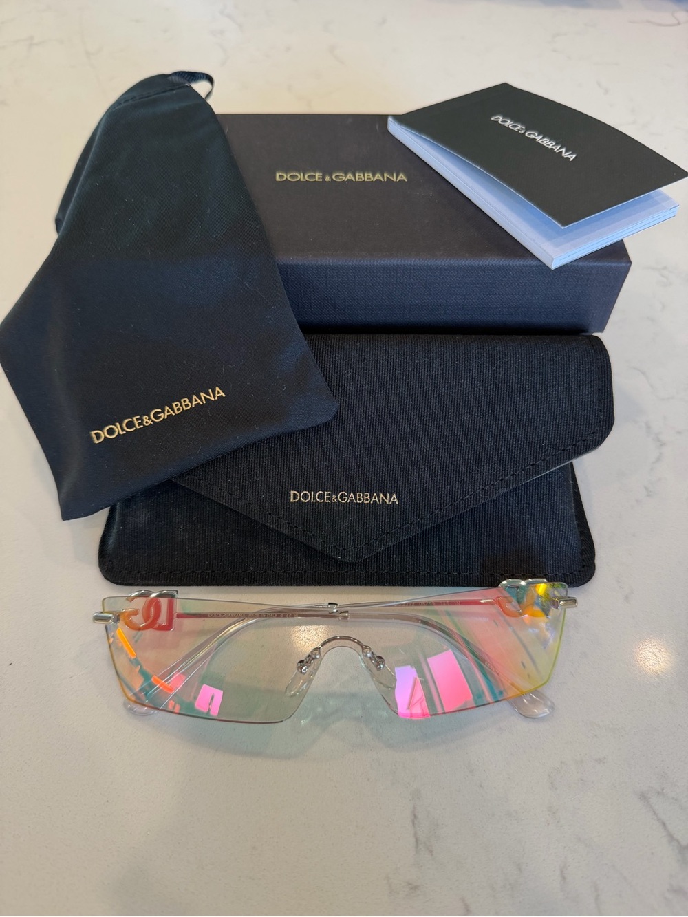 Dolce & Gabbana - DG2292 Silver/Brown Mirror Red/Yellow